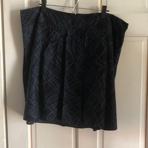 Women’s 18 Mossimo black/blue Design Cotton Skirt